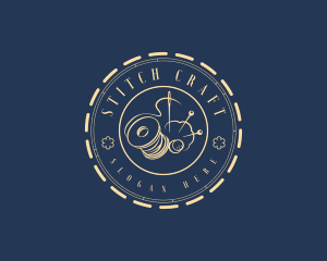 Stitch - Crafting Needle Thread logo design