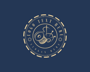 Badge - Crafting Needle Thread logo design