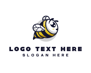 Bee Farm - Bee Honey Insect logo design
