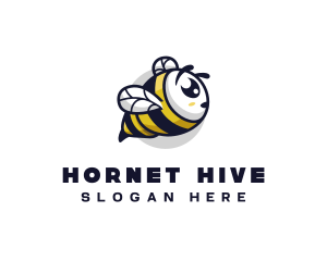 Hornet - Bee Honey Insect logo design