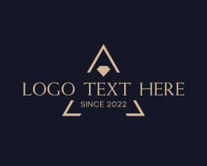 Diamond - Jewel Emblem Wordmark logo design