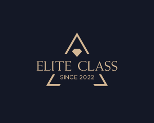 First Class - Jewel Emblem Wordmark logo design