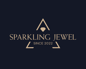 Jewel Emblem Wordmark logo design