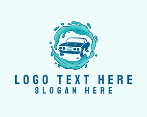 Aqua - Car Wash Detailing logo design