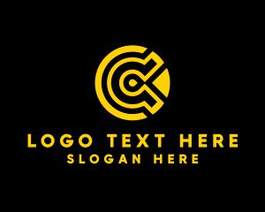 Yellow - Software Tech Letter C logo design