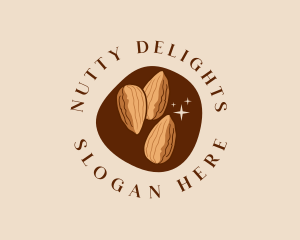 Almond Nuts Snack logo design