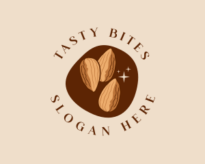 Delicious - Almond Nuts Snack logo design