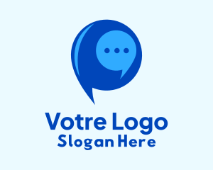 Messaging Chat Bubble Logo