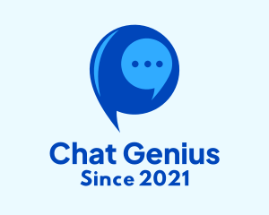 Messaging Chat Bubble logo design