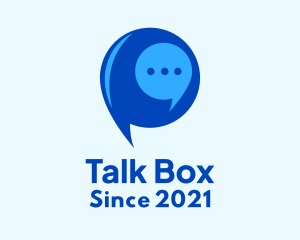 Chat Box - Messaging Chat Bubble logo design