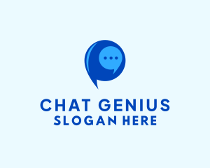 Messaging Chat Bubble logo design