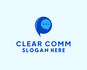 Messaging Chat Bubble logo design