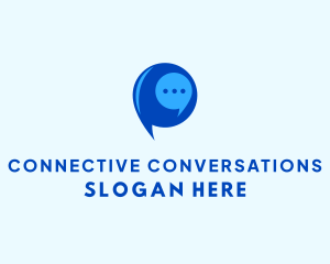 Dialogue - Messaging Chat Bubble logo design