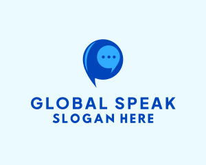 Translation - Messaging Chat Bubble logo design