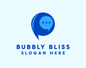 Messaging Chat Bubble logo design