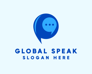 Messaging Chat Bubble logo design