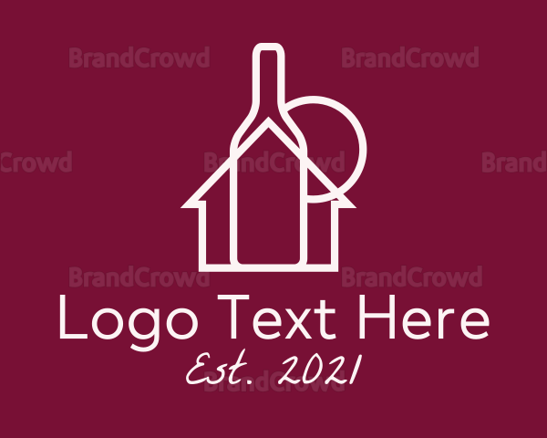 Wine Bottle House Logo