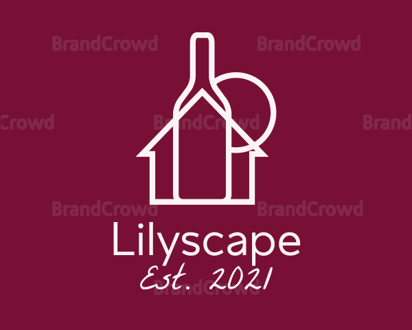 Wine Bottle House Logo