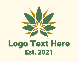 Drugs - Weed Cannabis Fan logo design