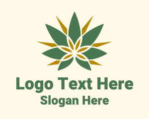 Weed Cannabis Fan  Logo