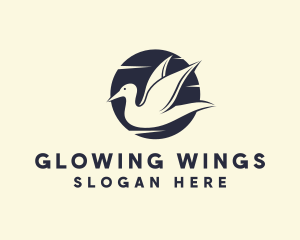 Flying Bird Wings logo design