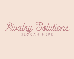 Girly Script Handwriting Logo