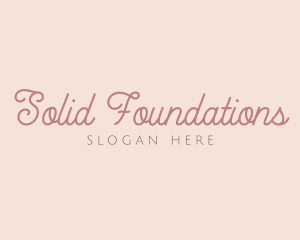 Interior Design - Girly Script Handwriting logo design