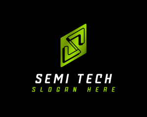 Tech Studio Letter S logo design