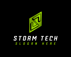 Tech Studio Letter S logo design