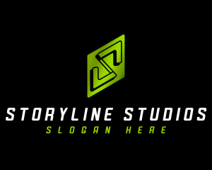 Tech Studio Letter S logo design
