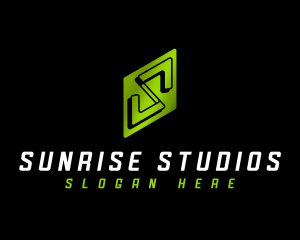 Tech Studio Letter S logo design