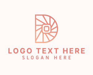 Pink - Professional Company Letter D logo design