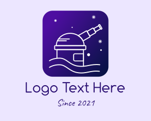 Planetarium - Violet Astronomical Observatory logo design