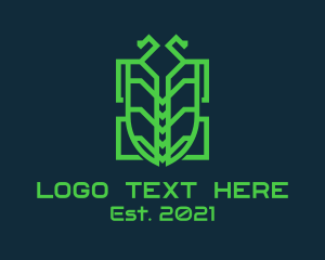 Gamer - Green Beetle Tech logo design