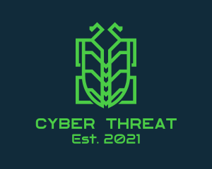 Malware - Green Beetle Tech logo design
