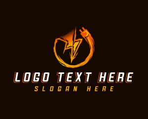 Charge - Electric Power Plug logo design