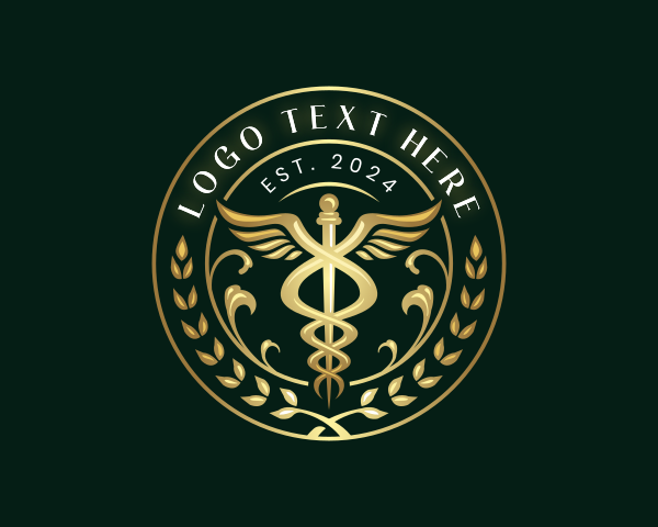 Hospital - Health Medical Caduceus logo design