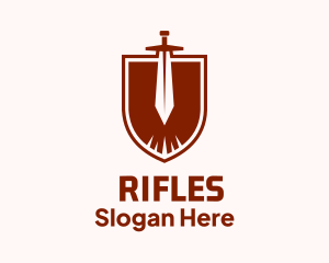 Knight Shield Sword  Logo