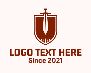 Legion - Knight Shield Sword logo design