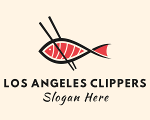 Chopsticks Fish Sashimi Logo