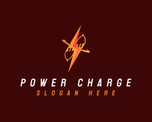 Charging Lightning Plug  logo design