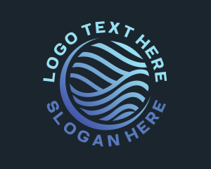 Aquatic - Blue Waves Technology logo design