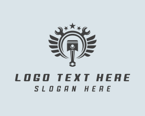 Toolbox - Mechanic Piston Tools logo design