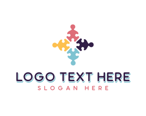 Nursery - Kindergarten Jigsaw Puzzle logo design