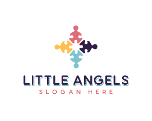 Kindergarten Jigsaw Puzzle logo design