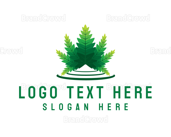 Cannabis Weed Leaf Logo