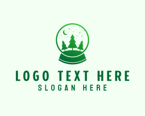 Forest - Green Snowball Lamp logo design