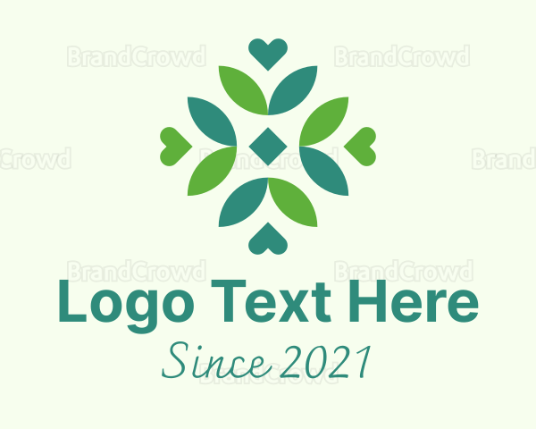 Sustainable Leaf Pattern Logo