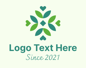 Organic Products - Sustainable Leaf Pattern logo design