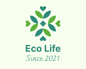 Sustainable Leaf Pattern logo design